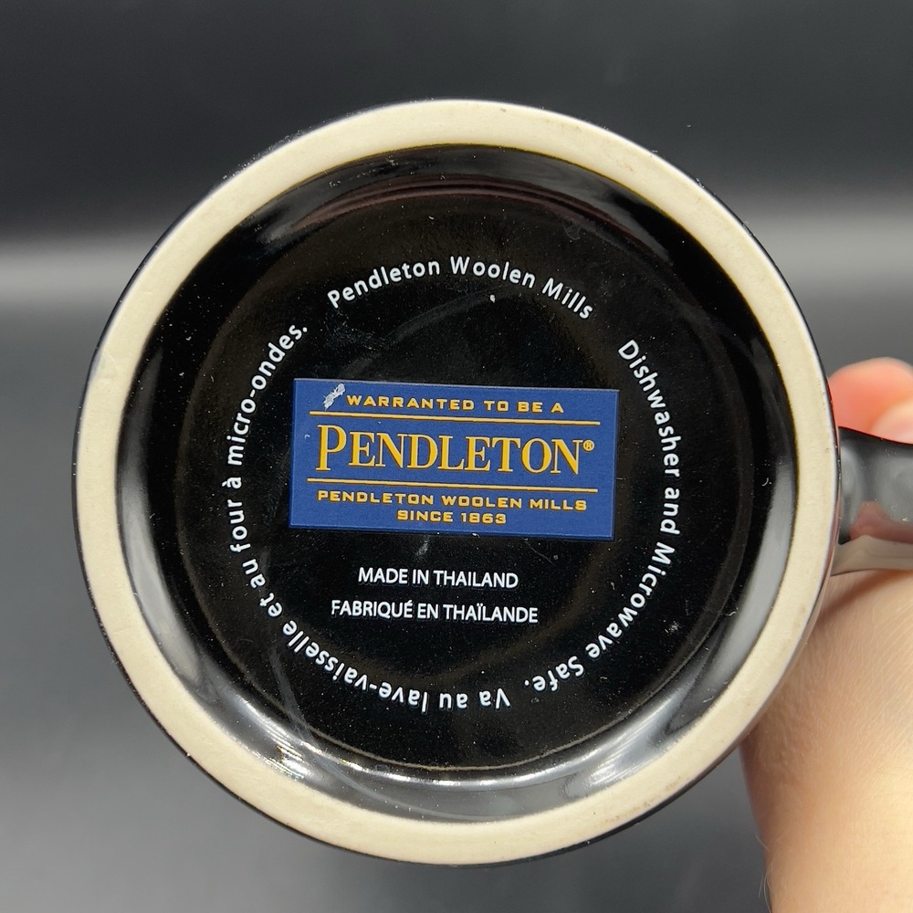 Pendleton Woolen Mills Mug 18oz Aztec Tribal Pattern Black Legendary Collection - Picture 5 of 8